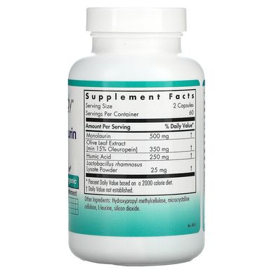 Nutricology, Гуминовый монолаурин, 250 мг, 120 вегетарианских капсул (ARG-56720), фото