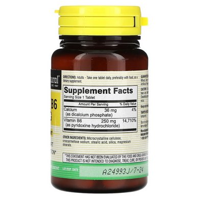 Mason Natural, Витамин B6, 250 мг, 60 таблеток (MAV-07295), фото