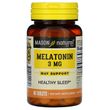 Мелатонін 3 мг, Melatonin, Mason Natural, 60 таблеток (MAV-11135), фото