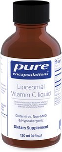 Вітамін С ліпосомальний, Liposomal Vitamin C, Pure Encapsulations, рідина, 120 мл (PE-02214), фото