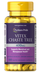 Витекс священный, Vitex Chaste Tree, Puritan's Pride, 400 мг, 100 капсул (PTP-10035), фото