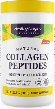 Healthy Origins, Пептиды коллагена, Collagen Peptides (Hydrolyzed Type I & III Collagen), 300 г (HOG-53106), фото