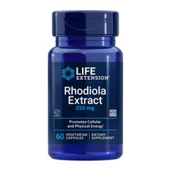Life Extension, экстракт родиолы, 250 мг, 60 вегетарианских капсул (LEX-88906), фото
