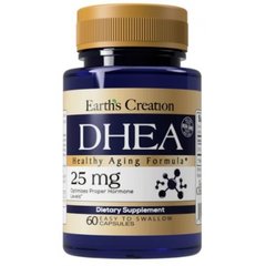 Earth's Creation, DHEA, 25 мг, 60 капсул (817457), фото
