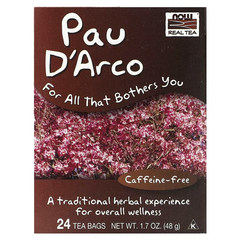 По д'арко, Pau D'Arco, Now Foods, 24 чайних пакетика (48г.), (NOW-04233), фото