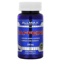ALLMAX, Кофеїн, 200 мг, 100 таблеток (AMX-12622), фото