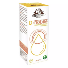 Вітамін D, Vitamin D Supplement, D Noble, Erbenobili, 30 мл краплі (EN194), фото