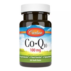 Carlson Labs, Коэнзим Q10, 100 мг, 30 гелевых капсул (CAR-08240), фото