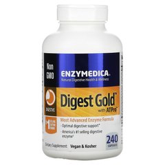 Enzymedica, Digest Gold з ATPro, добавка з травними ферментами, 240 капсул (ENZ-27210), фото
