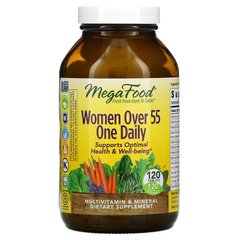 MegaFood, Women Over 55, мультивитамины для женщин старше 55 лет, для приема один раз в день, 120 таблеток (MGF-10354), фото