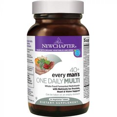 Мультивитаминный комплекс для мужчин 40 +, One Daily Multi, New Chapter, 1 в день, 24 таблетки (NCR-00369), фото