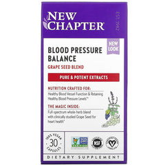 New Chapter, Blood Pressure Balance, Take Care, 30 вегетаріанських капсул (NCR-00401), фото
