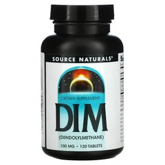 Source Naturals, DIM (дііндолілметан), 100 мг, 120 таблеток (SNS-01567), фото