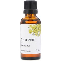 Thorne Research, Витамин К2 (МК-4), 15 мг, 30 мл (THR-17001), фото