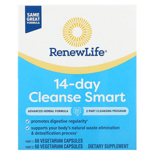 Renew Life, Advanced Cleanse Smart, 2 флакона, по 60 растительных капсул в каждом (REN-53450), фото