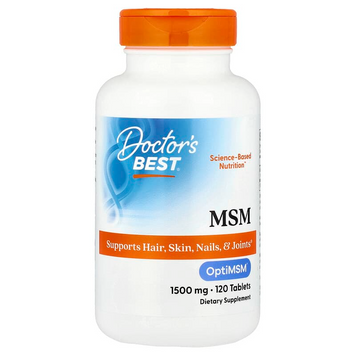 Doctor's Best, МСМ с OptiMSM, 1500 мг, 120 таблеток (DRB-00097), фото