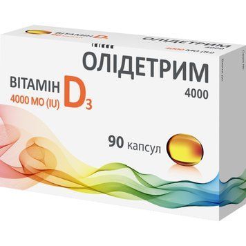 Вітамін D3 4000 МО Олідетрим - 90 капсул, фото