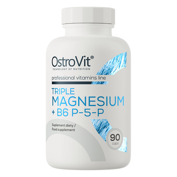 Ostrovit, Тройной Магний + B6 + P-5-P, Triple Magnesium +B6 P-5-P, 90 капсул (OST-22921), фото