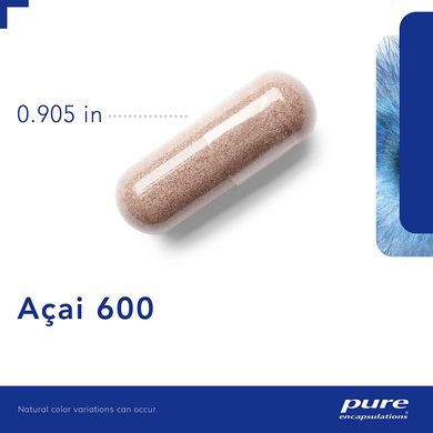 Асаї 600 мг, Asai, Pure Encapsulations, 180 капсул (PE-01189), фото