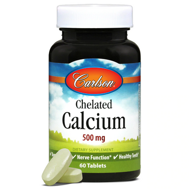 Carlson Labs, Хелатный кальций, 250 мг, 60 таблеток (CAR-05460), фото
