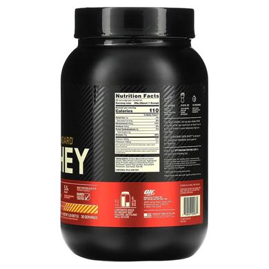 Optimum Nutrition, Gold Standard, 100% Whey, сироватка, банан з полуницею, 907 г (OPN-02987), фото