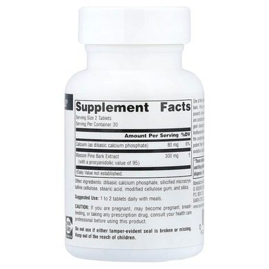 Экстракт сосновой коры 150 мг (пикногенол) Source Naturals Pine Bark Extract - 60 таблеток, фото