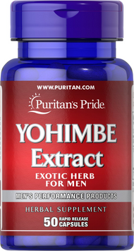 Йохимбе, Yohimbe, Puritan's Pride, 2000мг, 50 капсул (PTP-16351), фото