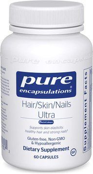Вітаміни для волосся, шкіри і нігтів, Hair / Skin / Nails Ultra, Pure Encapsulations, 60 капсул (PE-01357), фото