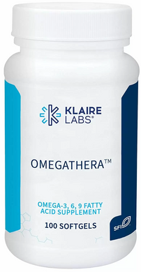 Омега 3-6-9, Omegathera, Klaire Labs, 100 гелевих капсул (KLL-00440), фото