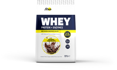 FitWin, Сироватковий протеїн, Whey Protein + Enzymes, подвійний шоколад, 900 г (FTW-23011), фото