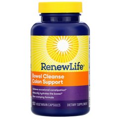 Renew Life, Bowel Cleanse Colon Support, 150 вегетарианских капсул (REN-53546), фото