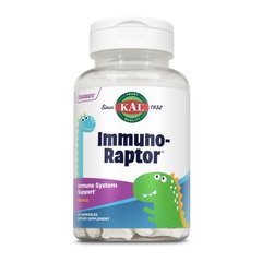 KAL, Dinosaurs, Immuno-Raptor, комплекс для підтримки імунітету, зі смаком апельсина, 60 жувальних таблеток (CAL-80824), фото