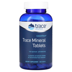Trace Minerals, ConcenTrace, таблетки з мінералами та мікроелементами, 300 таблеток (TMR-00106), фото