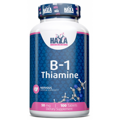 Haya Labs, Тіамін, 50 мг, 100 таблеток (820438), фото