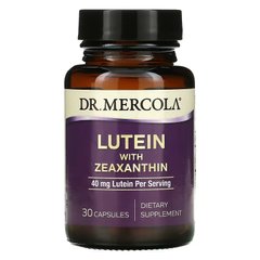 Dr. Mercola, Лютеїн із зеаксантином, 40 мг, 30 капсул (MCL-03661), фото