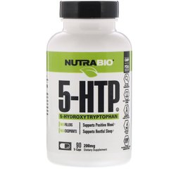 NutraBio Labs, 5-гідрокситриптофан, 200 мг, 90 рослинних капсул (NRB-27006), фото