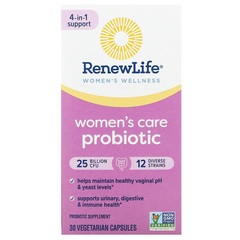 Renew Life, Пробиотик для женщин, 25 млрд КОЕ, 30 вегетарианских капсул (REN-15863), фото