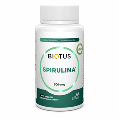 Спіруліна, Spirulina, Biotus, 500 мг, 100 таблеток (BIO-531057), фото