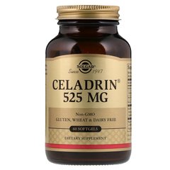Целадрин, Solgar, 525 мг, 60 капсул (SOL-00574), фото