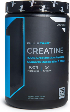 Креатин моногідрат (мікронізований) Rule 1 Creatine Micronized | без смаку - 390 г, фото
