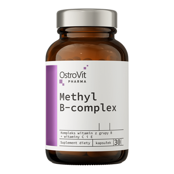 Комплекс вітамінів групи B Ostrovit Pharma Methyl B-Complex - 30 капсул, фото
