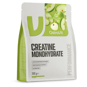 Креатин моногидрат OstroVit Creatine Monohydrate | зелёное яблоко - 300 г, фото