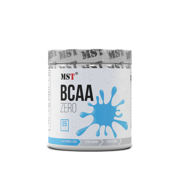 MST Nutrition, Комплекс аминокислот, BCAA Zero, синяя жвачка, 55 порций, 330 г (MST-16216), фото