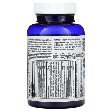 Trace Minerals ®, NaturalRest Plus+ - Nighttime relaxing formula, 60 таблеток (TMR-00261), фото