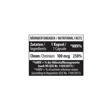 Хром піколінат 100 мкг MST Healthy Chromium Picolinate - 60 капсул, фото
