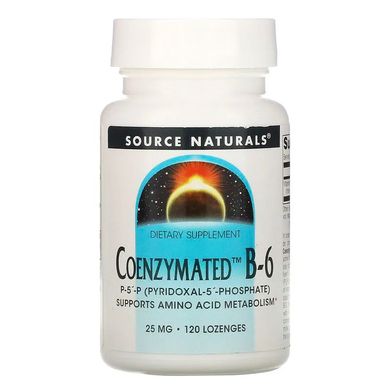 Source Naturals, ферментований вітамін B-6, 25 мг, 120 таблеток для розсмоктування (SNS-00267), фото