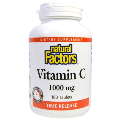 Вітамін С, Natural Factors, 180 таблеток (NFS-01342), фото