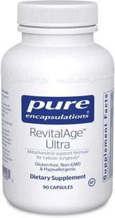 Антиоксидантний-мітохондріальна формула, RevitalAge Ultra, Pure Encapsulations, 90 капсул (PE-01400), фото