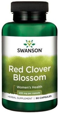 Червона конюшина, Red Clover Blossom, Swanson, 430 мг, 90 капсул (SWV-11342), фото