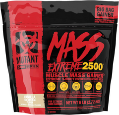 Mutant, Mass Extreme 2500, Гейнер + порошок сироваткового протеїну, ванільне морозиво, 2720 г (814976), фото